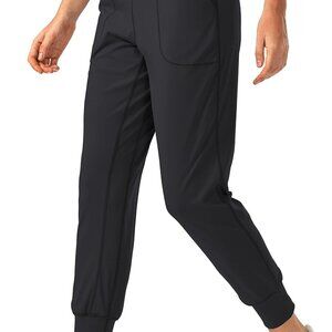 Women's Joggers with Zipper Pockets Petite/Regular/Tall High Waisted Athletic Wo